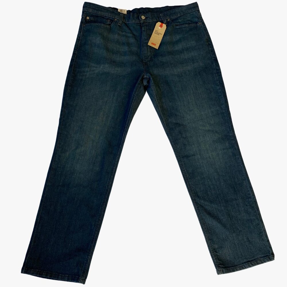 Levis 541 Athletic Taper Stretch Men Jeans Big & Tall Dark Midnight Cowboy 42x34